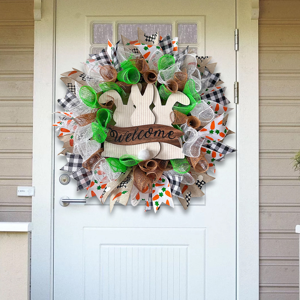 2024 conejo de Pascua colgante de Navidad transfronterizo Amazon Garland decoración Garland accesorios de decoración del hogar