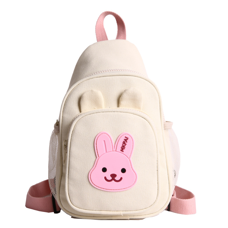 Jardín de infantes mochila infantil caricatura lindo animal pequeño bolso de pecho para padres e hijos bolso de lona para niños ligero