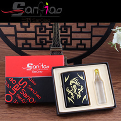 三橋牌黑漆龍+5ML套裝 煤油廣告打火機地推煤油打火機2件套批發