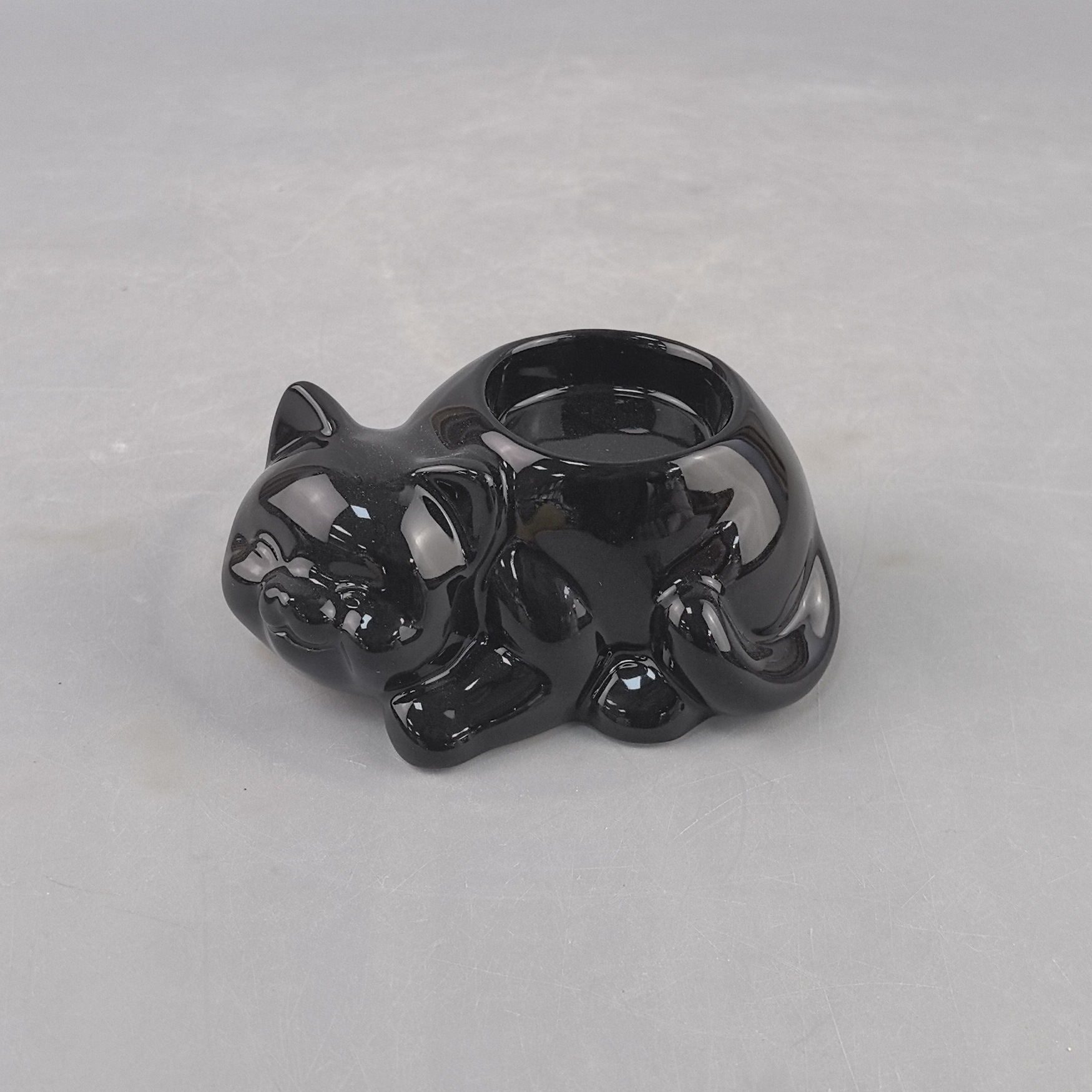 Transfronterizos Amazon Black Black Cat Candlestick para festivales Acción de Gracias Navidad Mesa de comedor chimenea Decoración de hogar
