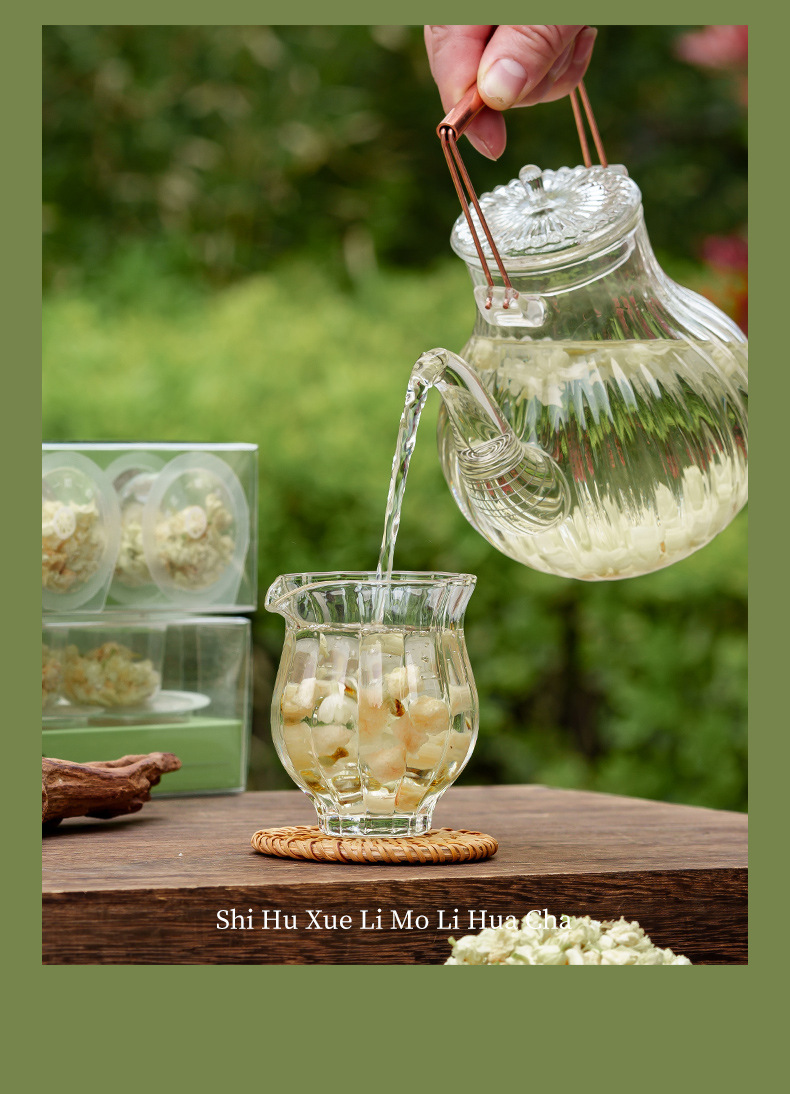 Dendrobium Snow Pear Jasmine Flower Tea 35g Sugar Free Hot Brew Herbal Blend quality and texture
