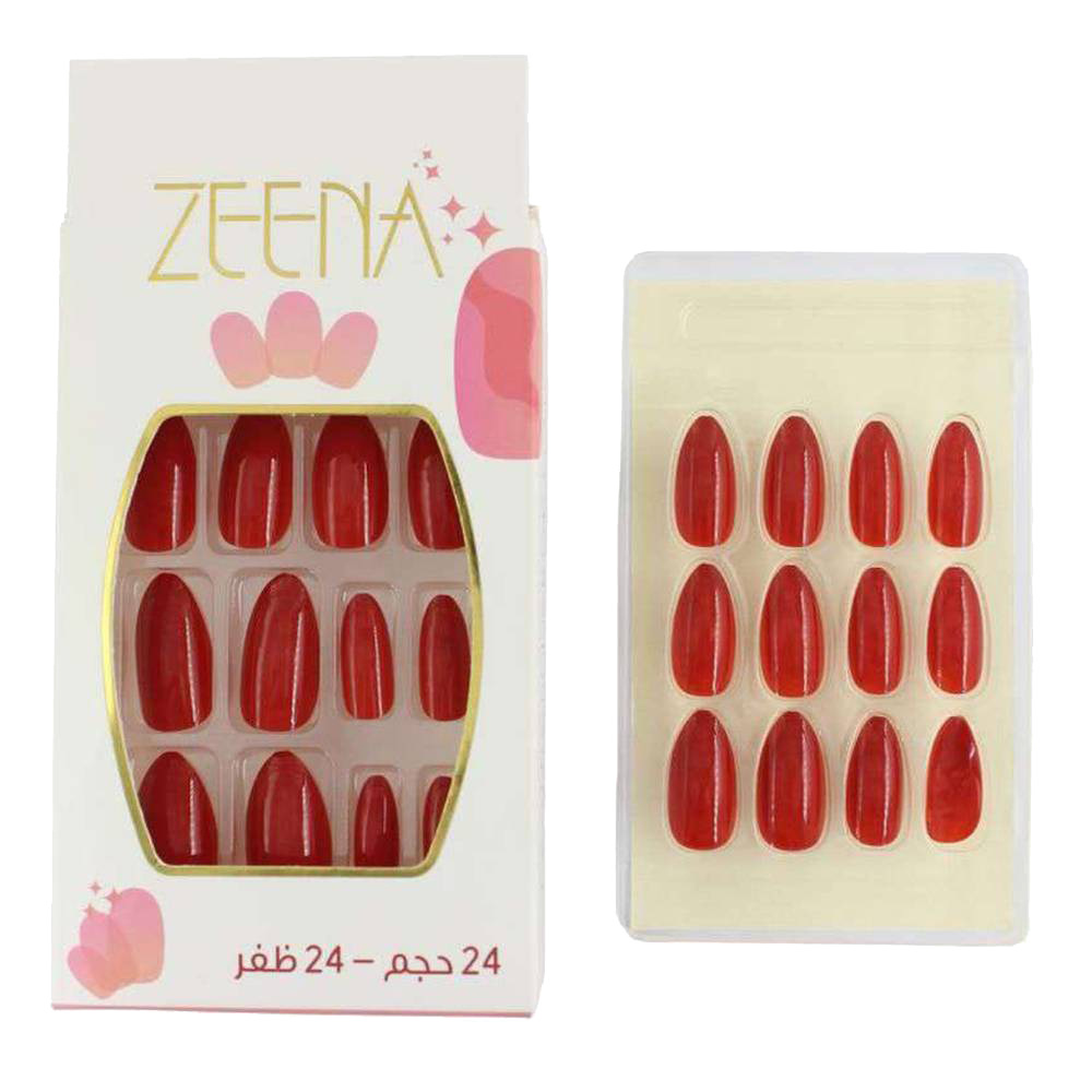 Solid color almond nail stickers
