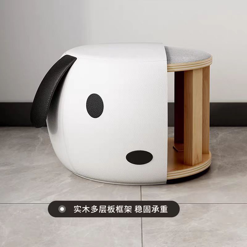 小凳子家用儿童可爱板凳客厅茶几矮凳创意卡通小狗坐墩门口换鞋凳|undefined