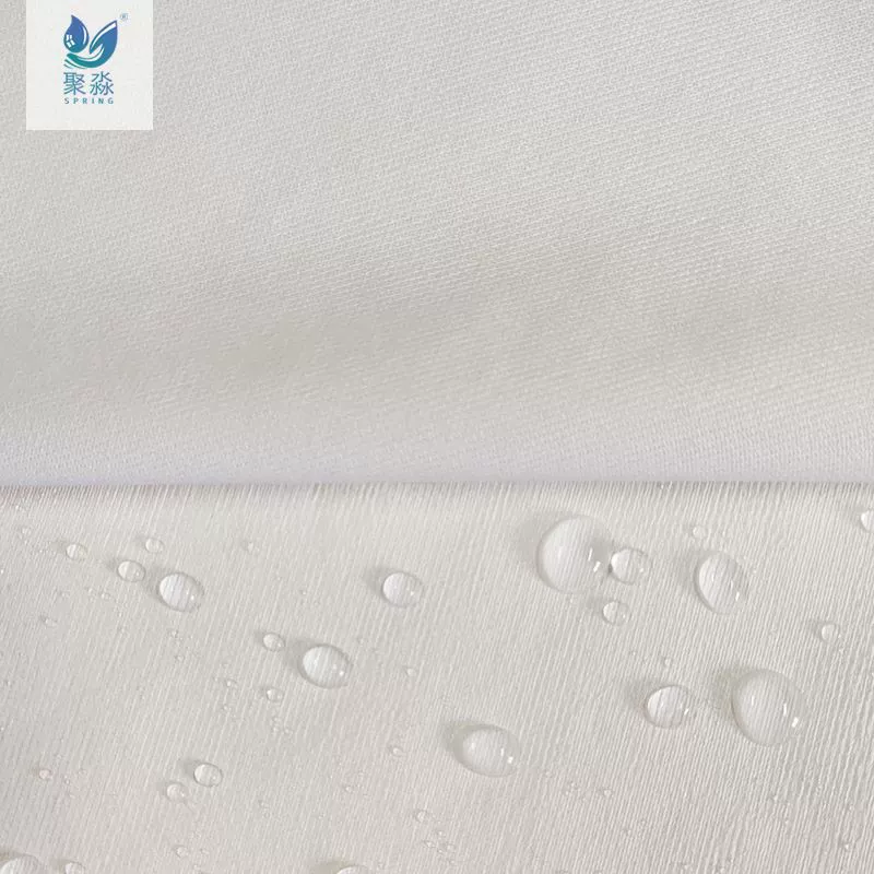 70 г полиэстер отбеленная трикотажная ткань ТПУ Водонепроницаемая дышащая моченепроницаемая шляпа для кровати ткань Матрас протектор Весна и лето продвижение