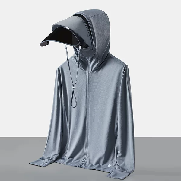 Men's Sun Protection Clothing Similar to a Certain Brand, Comfortable for Spring and Summer, Uv Protection, Breathable, Detachable, and Sun-Protective