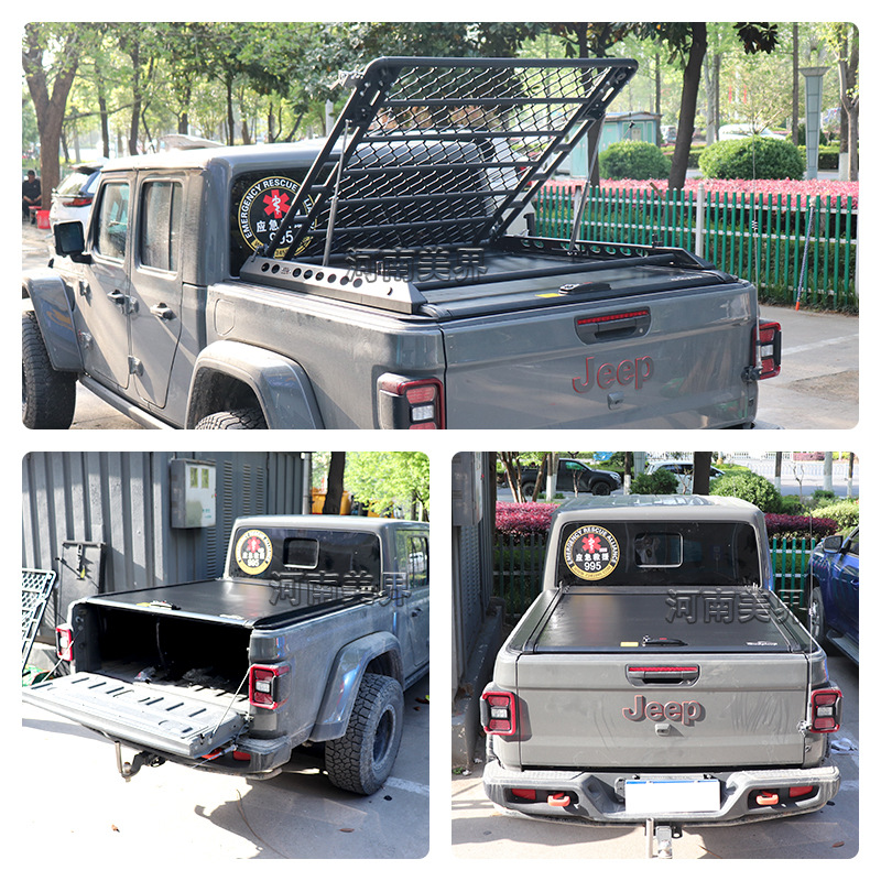 Cubierta Enrollable para Caja de Pickup Jeep Gladiator, Manual, Retráctil image 5