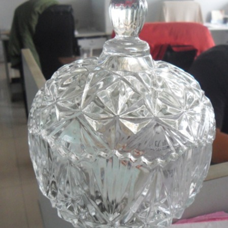 供应玻璃糖缸系列 小号满天星玻璃罐