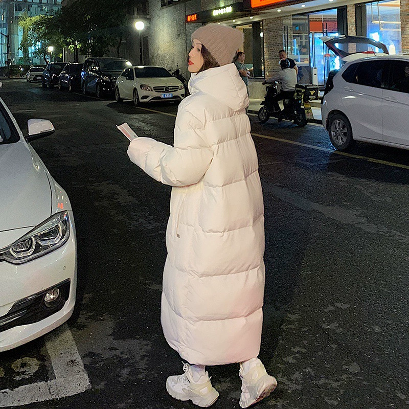 Long Down Jacket, Korean Style Oversized Maxi, Thickened Winter Coat, Down Filled