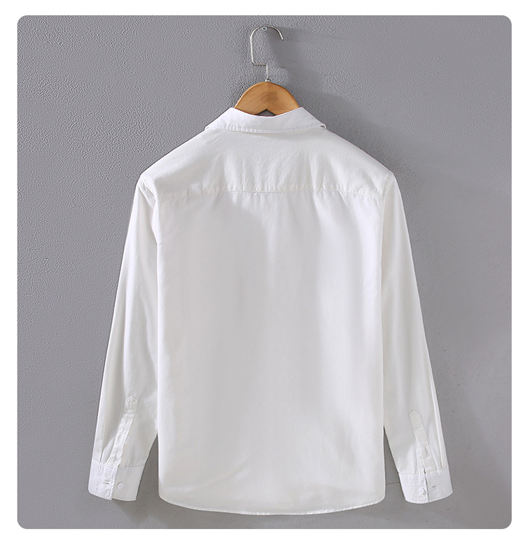 Camicia giapponese uomo maniche lunghe stile workwear casual loose_voghion.com