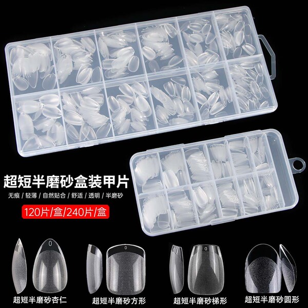 Matte nail stickers