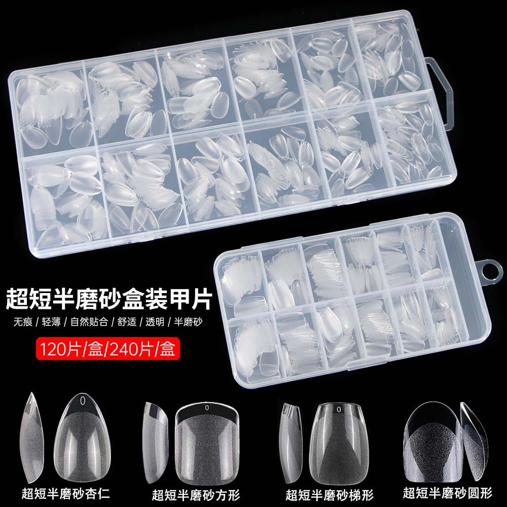 Matte nail stickers