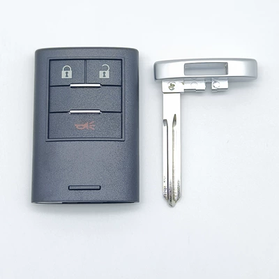 Plastic Key Shell Suitable for Holden Chevrolet Captiva 3-Button Smart Key Replacement Shell Metal Key (Car Keys) - 3-keys-with-metal-key