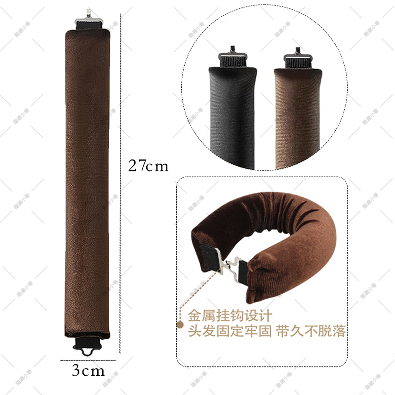 Artezo de cabello rizado, hombre perezoso, sin calor, rizador, artefacto de peinado para dormir, cabello rizado, cola rizada, callejón oculto