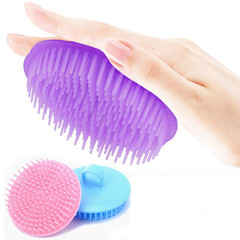 Japanese shampoo artifact comb massage clean scalp meridian shampoo comb silicone shampoo brush wholesale shampoo brush