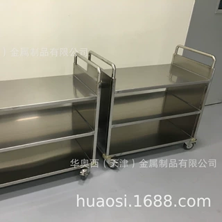 天津不锈钢三层手推车-不锈钢推车生产厂家