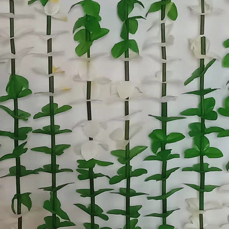 Factory direct imitation plant leaf curtain in stock Factory direct imitation plant leaf curtain in stock