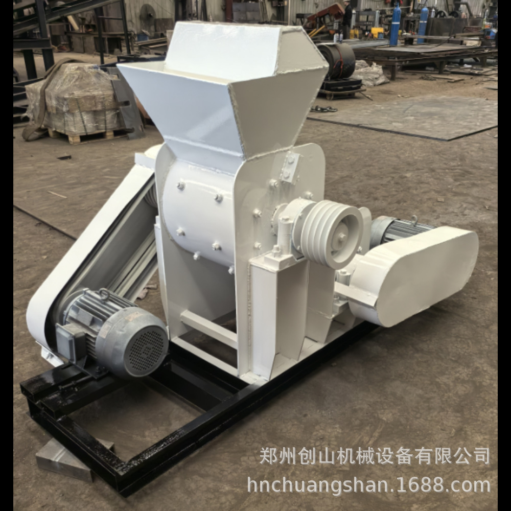 直销污泥粉碎机 无筛底破碎机 双级破泥块  双粉机干湿锤式粉碎机