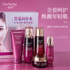 A spring ink chrysanthemum giant hydrating five-piece set hydrating moisturizing cosmetics facial skin care product set wholesale