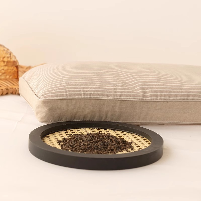 纯棉水洗棉苦荞麦壳枕头枕芯助睡眠护颈椎家用男生女生舒适荞麦皮|undefined