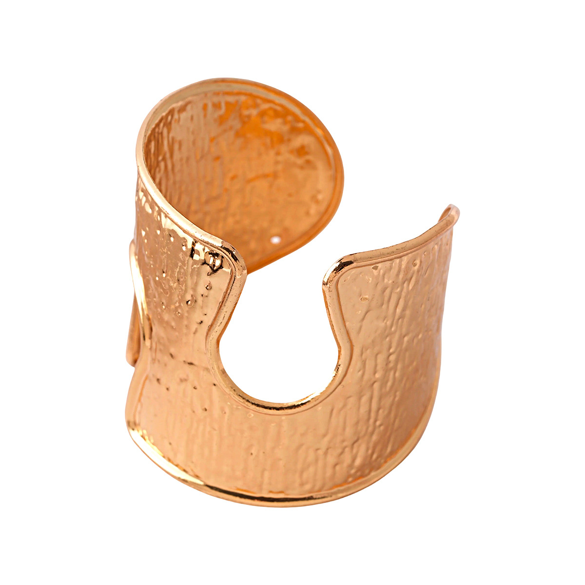 Europa y los Estados Unidos de la industria pesada sensación de metal hueco pulsera abierta redonda brazalete nicho de alta calidad personalidad transfronteriza brazalete