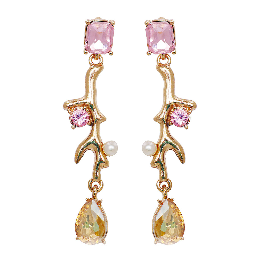 Boucles D&#39;oreilles En Diamant Accessoires De Mode Boucles D&#39;oreilles Longues En Gros display picture 8