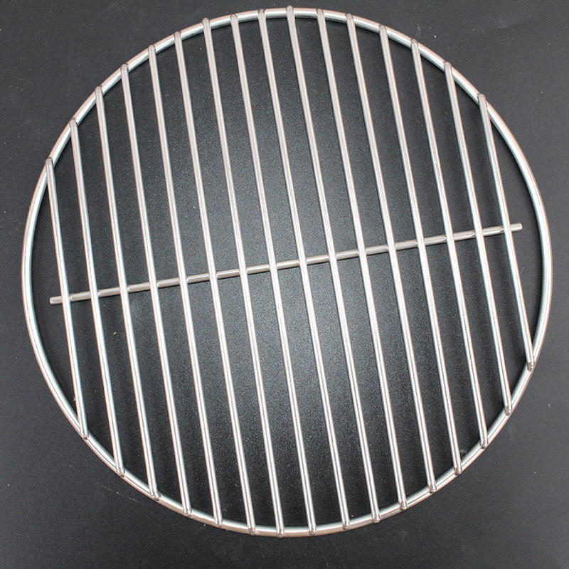 Malla redonda para barbacoa para asar carne y pescado, parrilla de malla de acero inoxidable para barbacoa al aire libre, parrilla redonda para estufa