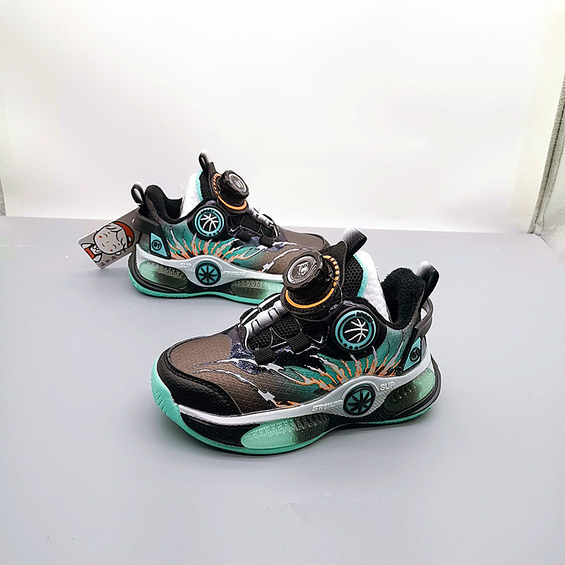 Zapatos deportivos de algodón masculinos de cuero de invierno nuevos zapatos para niños, niños, zapatos para padres, zapatos para niños