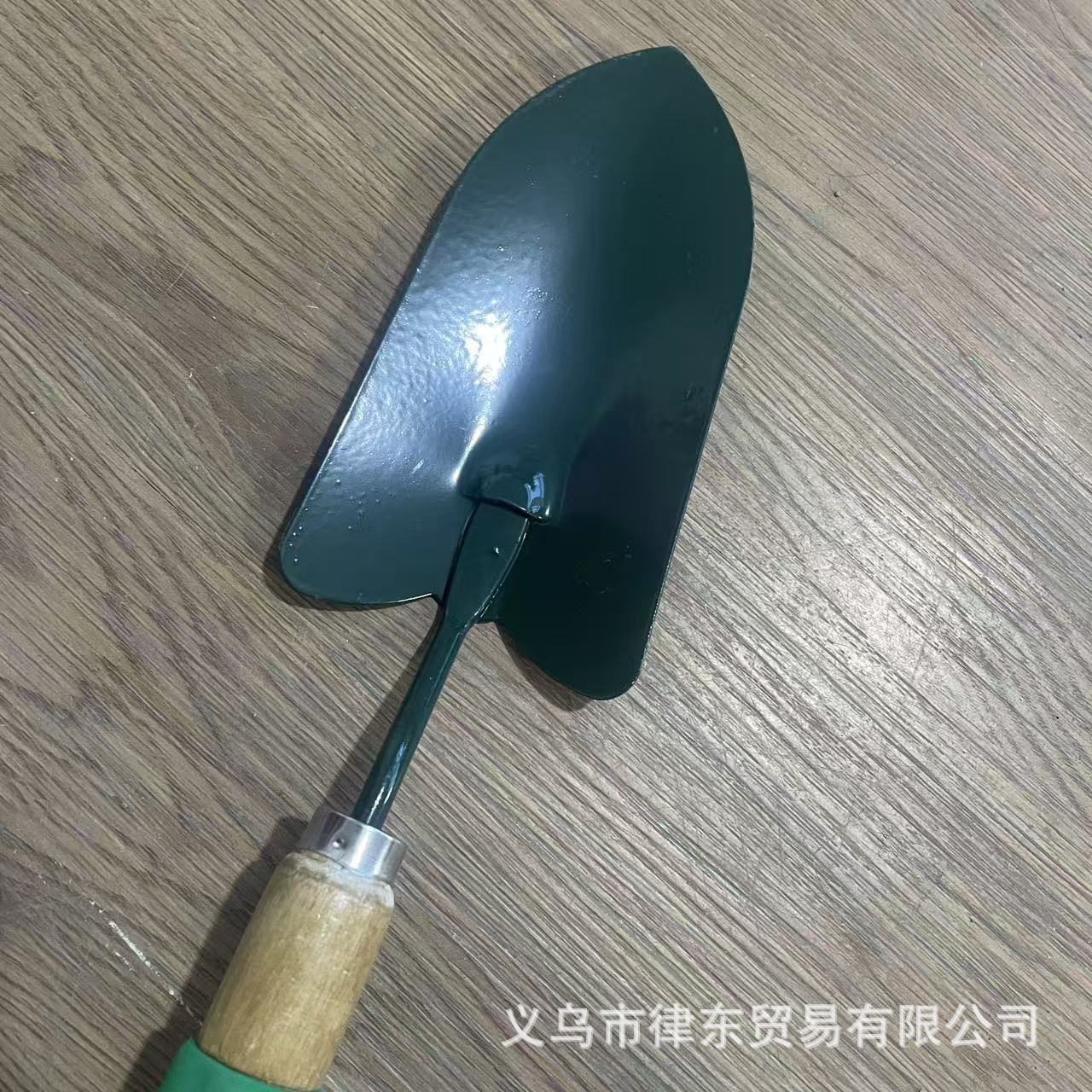 Herramientas de plantación de jardinería de 36cm de longitud total, pala de flores de punta grande, asa de madera, pala pequeña, pala pequeña