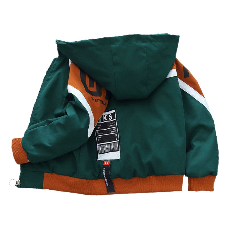 Chaqueta de primavera para niños 2025, nueva chaqueta infantil con capucha, elegante abrigo de primavera y otoño para niños mayores, chaqueta de exterior atractiva