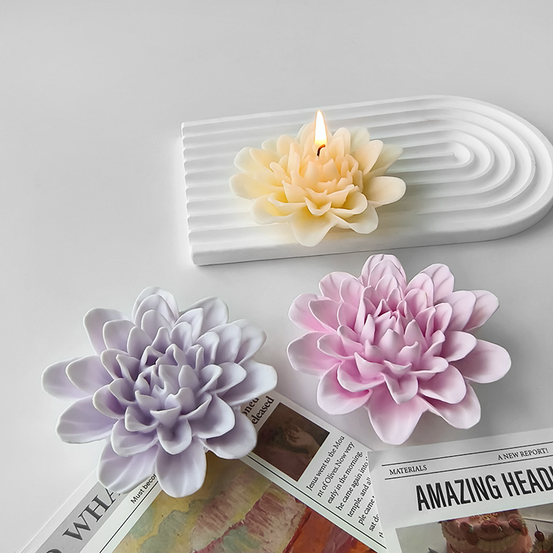 Jiahui Mei peonia flor molde de silicona diy flor de cristal hecho a mano goteo de yeso J - 1124