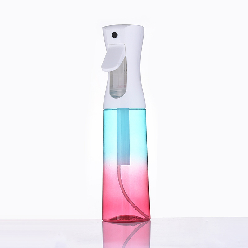 Botella de pulverización continua de alta presión botella de pulverización continua de niebla fina 200ml spray desinfectante 300ml cabello blanco