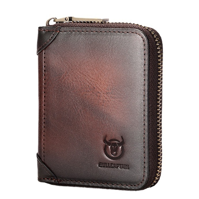 Captain Bullcaptain header leather card bag men's universal multi…