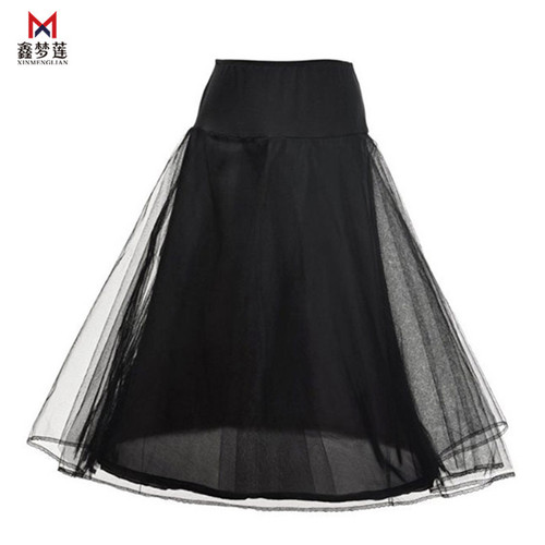 A-line skirt, one steel ring, two layers of gauze waist, lace, enlarged bustle, wedding dress, floor-length petticoat wholesale