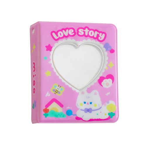 Mini cartoon animal 3-inch card album, photo album, polaroid photo album, girl star photo storage album
