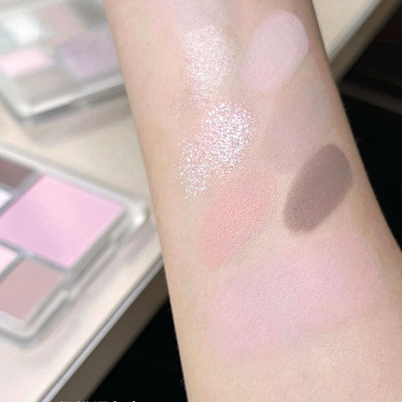 TINGPHE nuevo producto Sombra de ojos de 7 colores, rubor, repara el rostro, disco integrado multifuncional de alto brillo, mate y baja plenitud