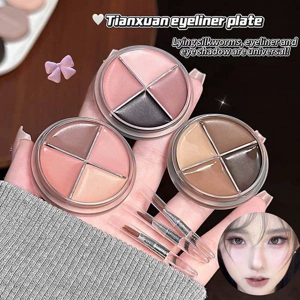 Cross-border Cappuvini matte eyeliner, not easy to smudge, natural color, highlights and brightens, waterproof and sweatproof makeup