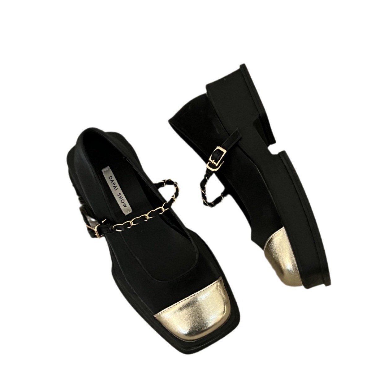 Loafers platform high heels, Chanel style, Spring/Fall 2024 model