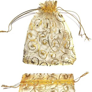 Mesh Bag, Bronzing Eyelash Gauze Bag, Christmas Gift Decoration Bag, Organza Drawstring Flap Pocket Pants, Jewelry Packaging, Ready Stock