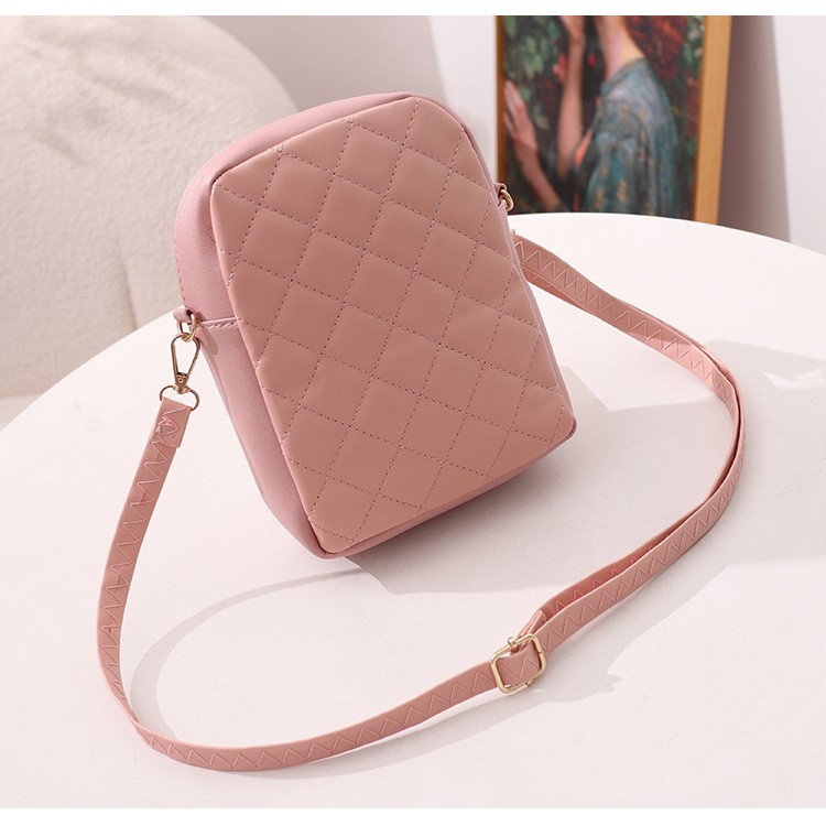 2023 새로운 링지 여성 가방 캐주얼 휴대 전화 가방 어깨 크로스 바디 가방 귀여운 토끼 잠금 작은 가방 도매 대외 무역