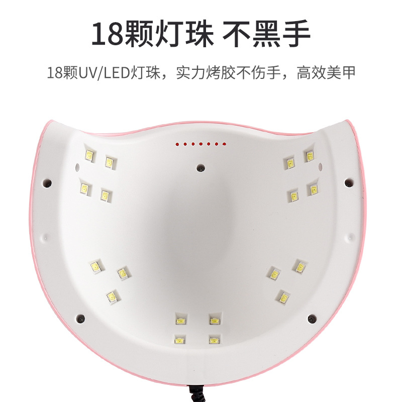 USB 54w lámpara de manicura 18 cuentas de lámpara lámpara lámpara para hornear uñas esmalte de uñas secador de pegamento manicura lámpara de fototerapia lámpara de manicura al por mayor
