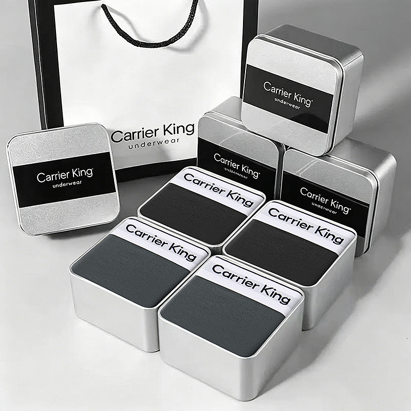 CarrierKing Modal Underwear Mid-Waist Breathable Boxer Briefs Gift Box Set Antibacterial Modal CarrierKing Modal Underwear Mid-Waist Breathable Boxer Briefs Gift Box Set Antibacterial Modal