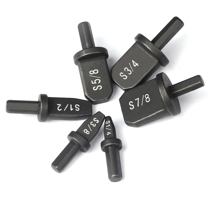 空调铜管扩孔器扩管器胀管器 6件套电动胀管头扩口头维修锻造工具