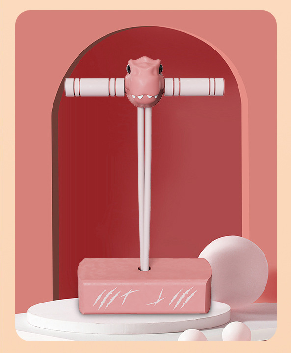 Comercio exterior nuevo dinosaurio de dibujos animados saltar varilla niños Rana saltar kindergarten equilibrio tablero al aire libre juguete entrenamiento físico