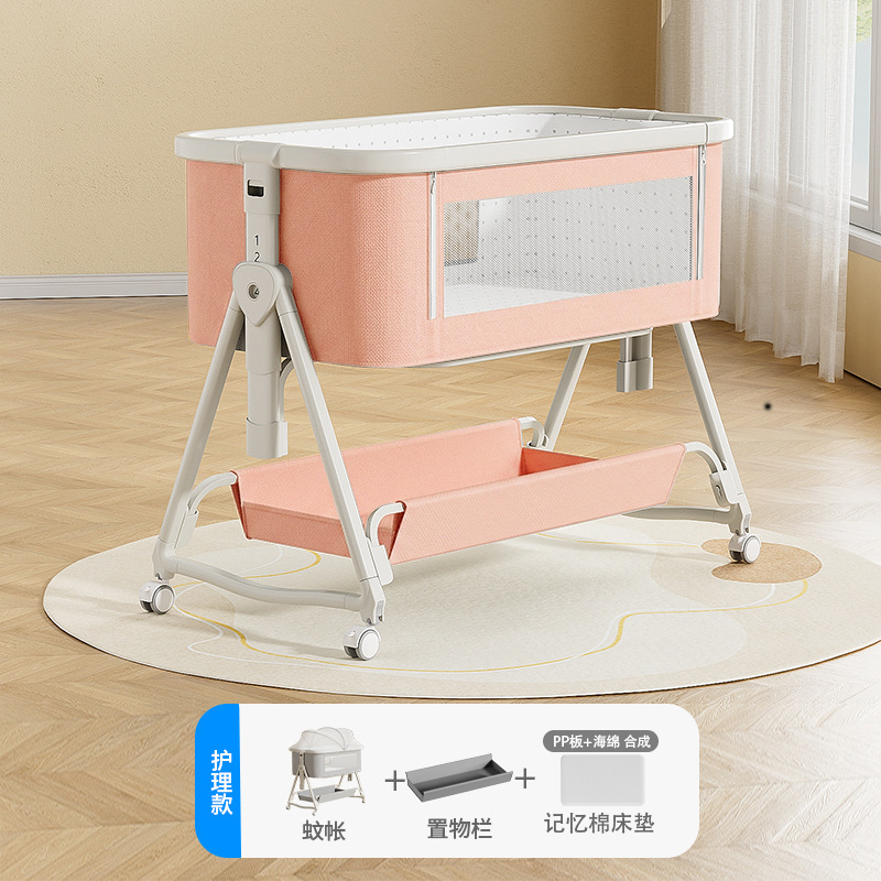 Cama de recién nacidos empalmados, cama de cuna móvil, cama de bebé multifuncional, portátil plegable, Amazon Direct image 8