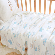 嬰兒冰絲毯寶寶竹纖維兒童毛巾被幼兒園午睡小薄毯子空調被夏季用
