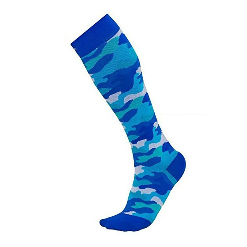 Compression Running Socks, Unisex Jacquard Knee-High Socks, Multiple Patterns, S/M & L/XL