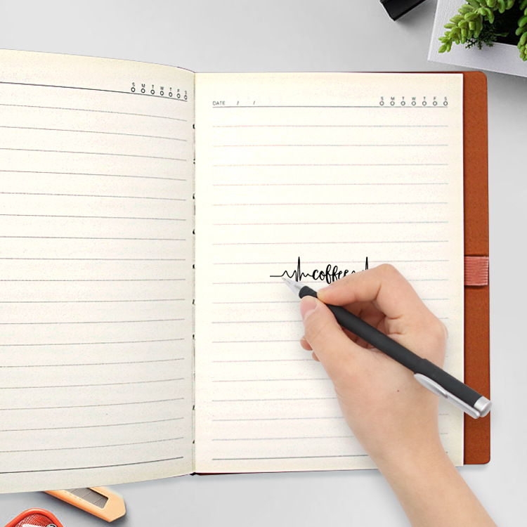 Yalong transfronterizo nuevo diseño de moda A5 cuaderno de cuero cuaderno fabricante, adecuado para las escuelas