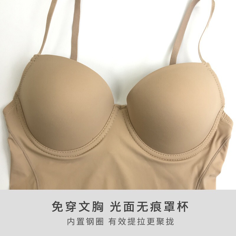 人気の超薄型夏用女性用ワンピースシェイプウェア、産後ボディシェイプ、シームレスなお腹痩せ下着、ブラジャーなし|undefined