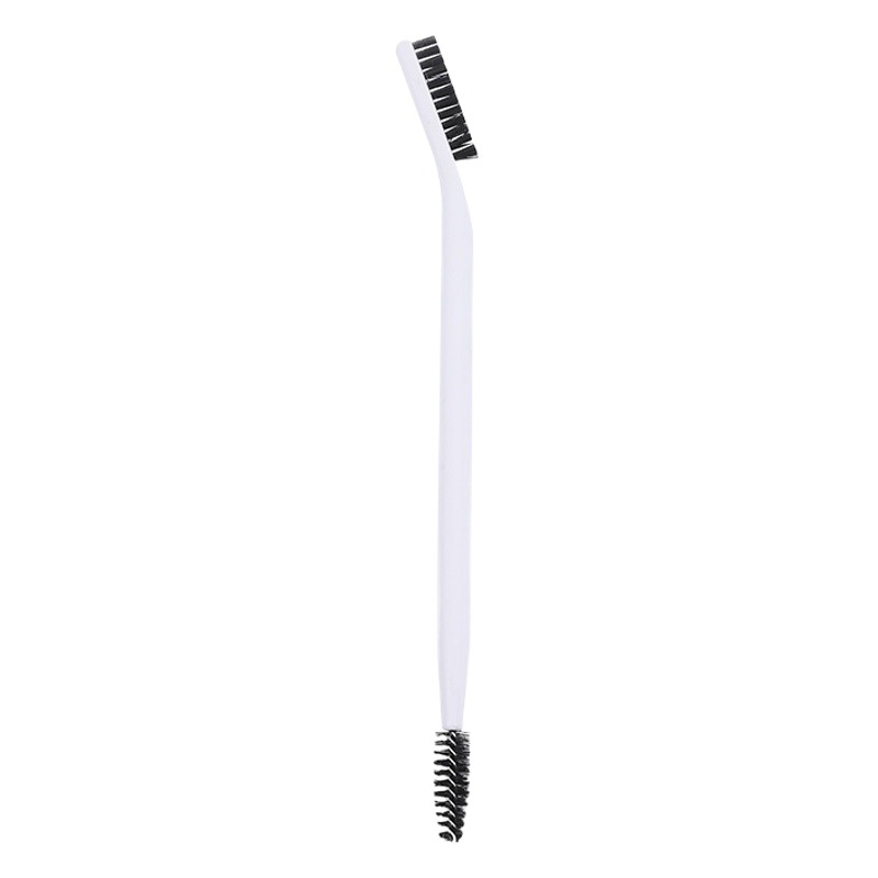 Double-headed eyelash brush eyebrow brush folding angle spiral brush dual-purpose brush multifunctional portable eyebrow brush travel supplies