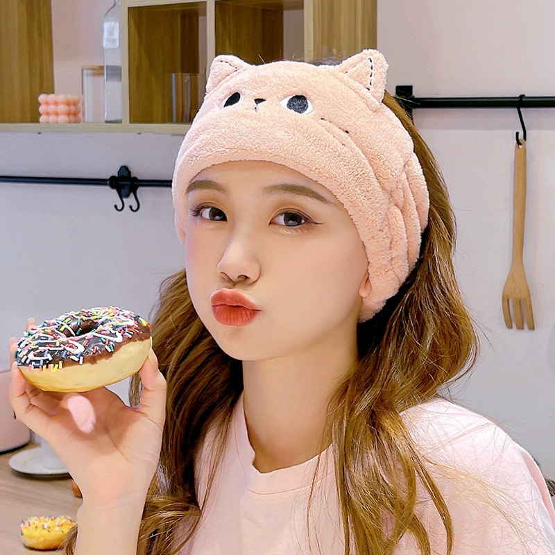 Мультяшный милый кошачий ухо с широким поясом для волос